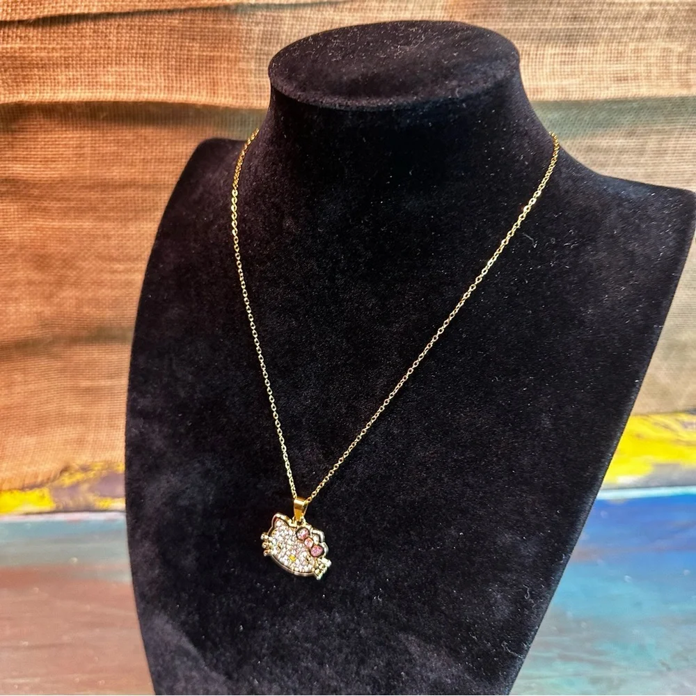 Hello Kitty‎ Y2K Rhinestone Pendant Necklace